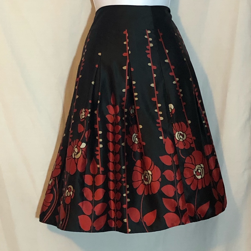 Black/Red Floral Mossimo Skirt